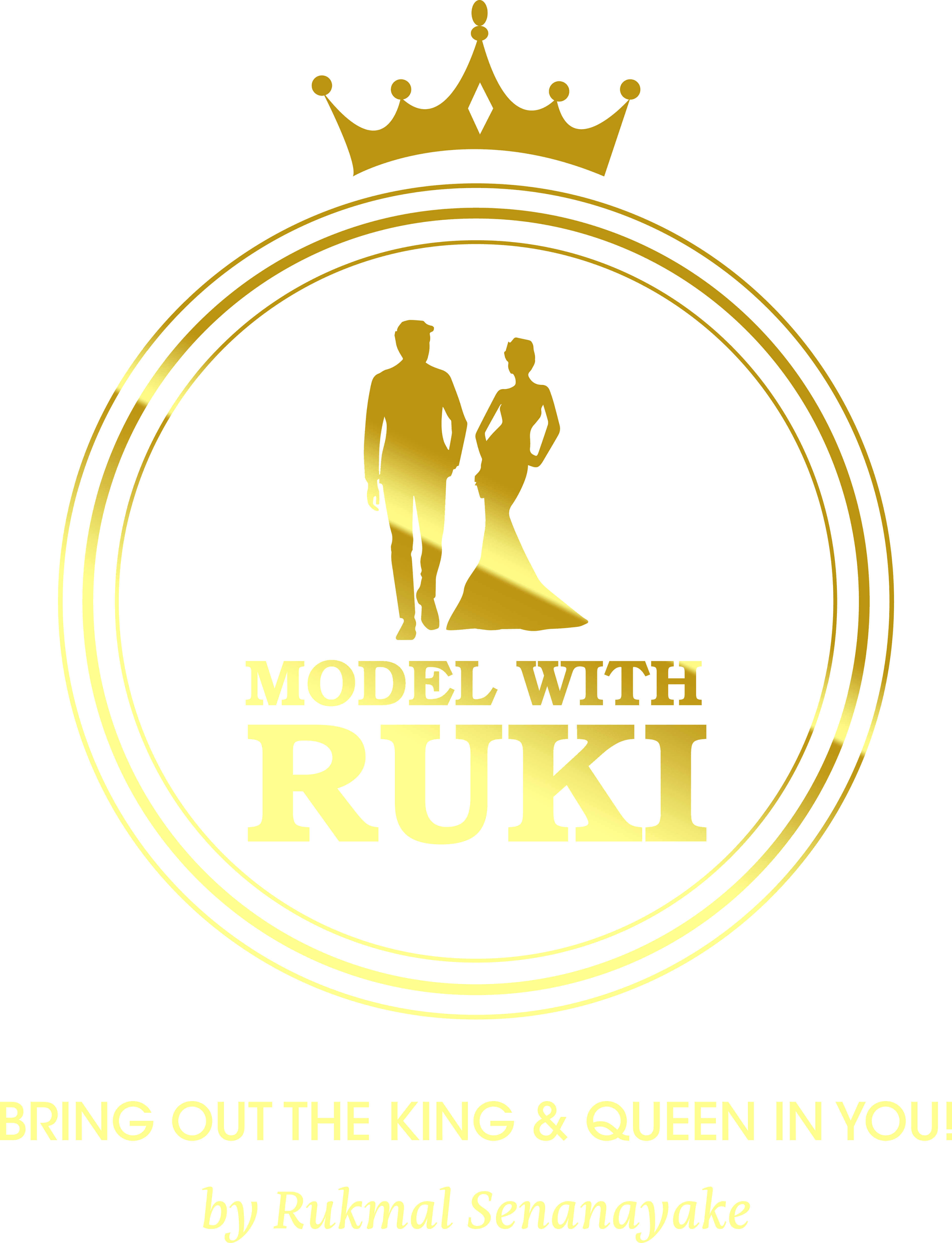 Model with Ruki Logo